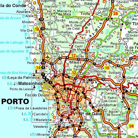 carte portugal détaillée|Mapa MICHELIN Portugal